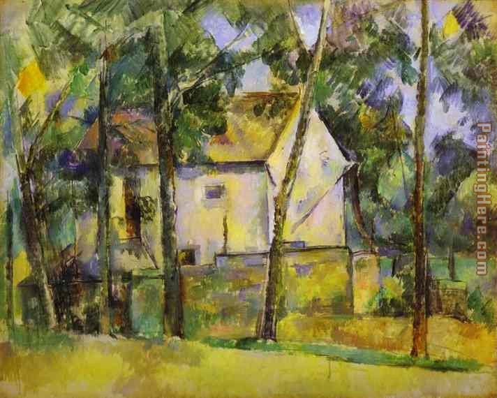 House and Trees painting - Paul Cezanne House and Trees art painting